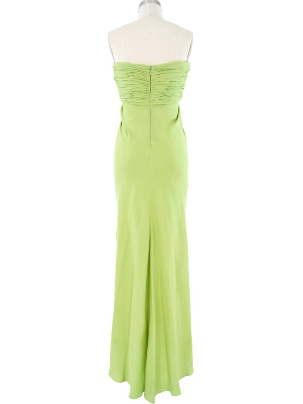 Vintage Oscar de la Renta draped chiffon gown - Picture 4 of 8